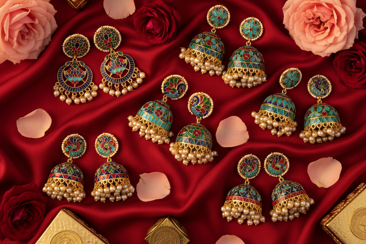 Jhumka Earrings Collection Banner
