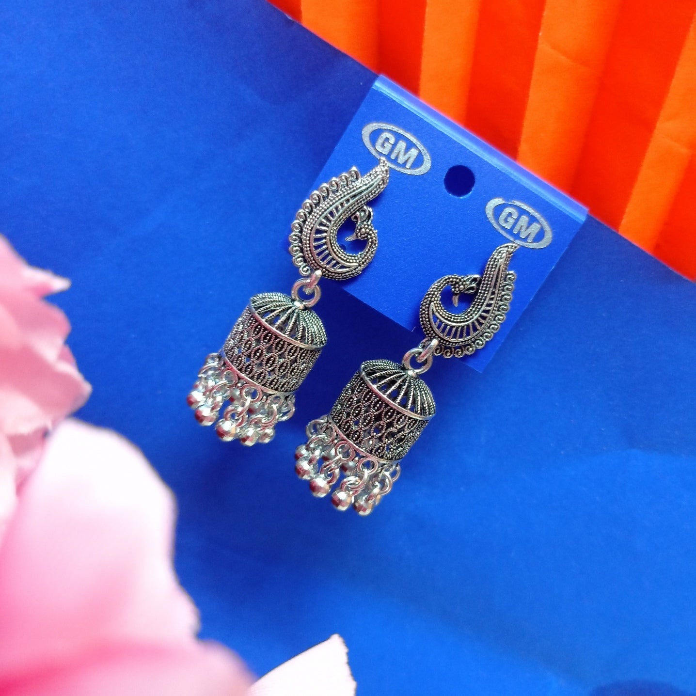 Oxidised Silver Peacock