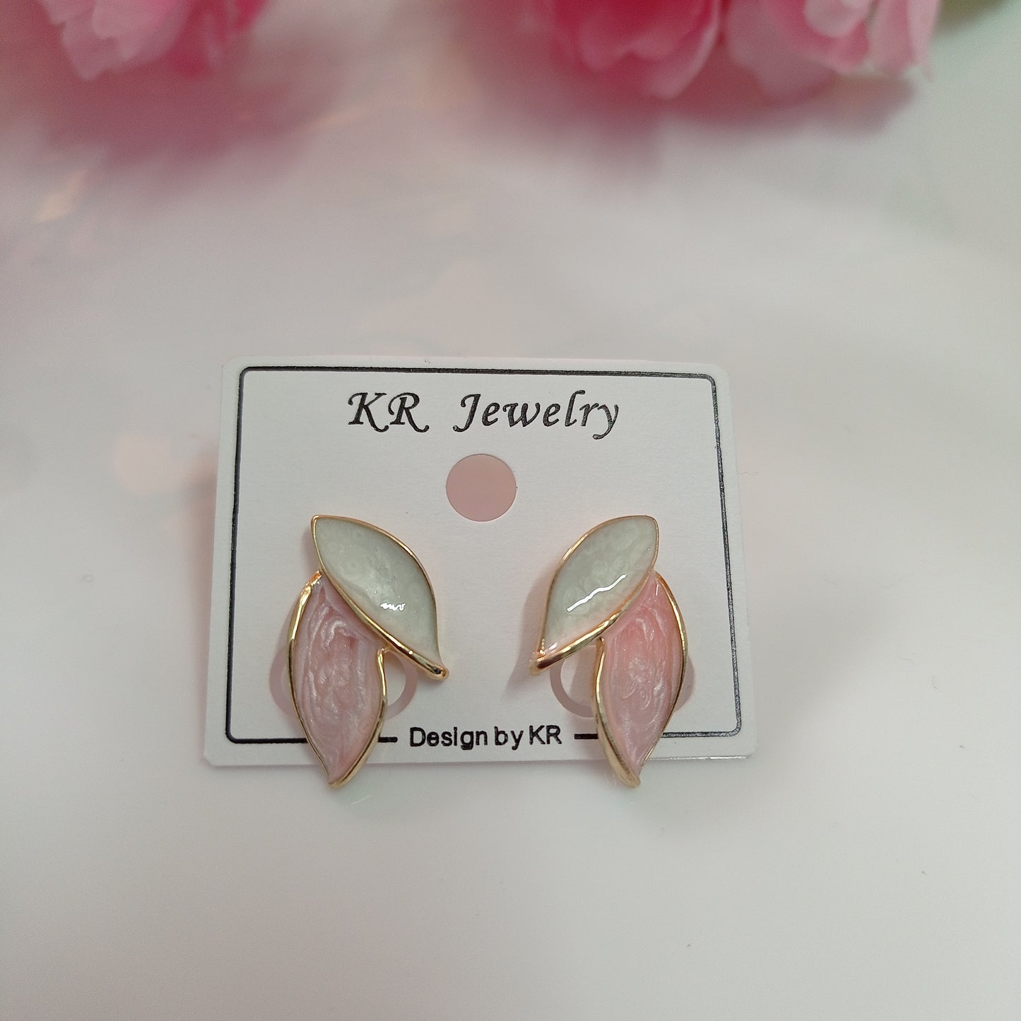 Crystal Ball Chain Drop & Pink