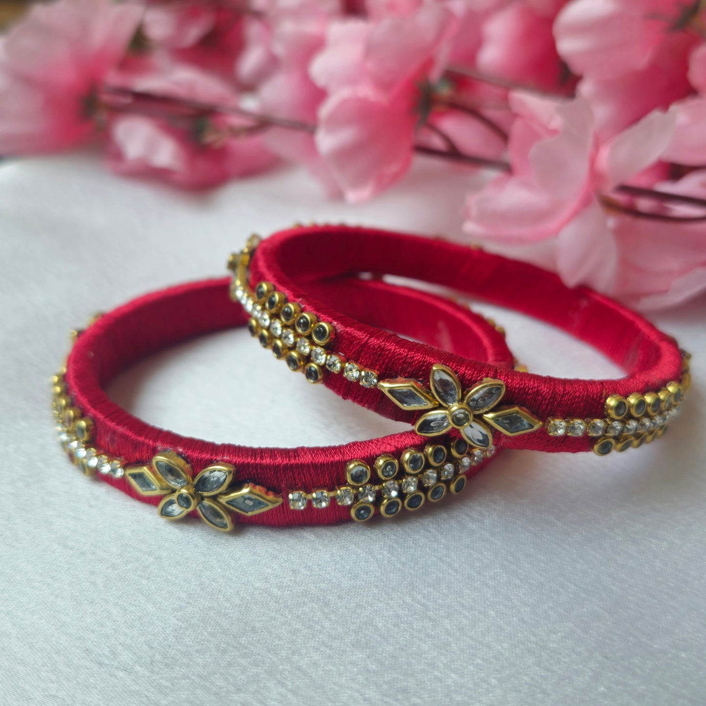 Crimson Red Silk
