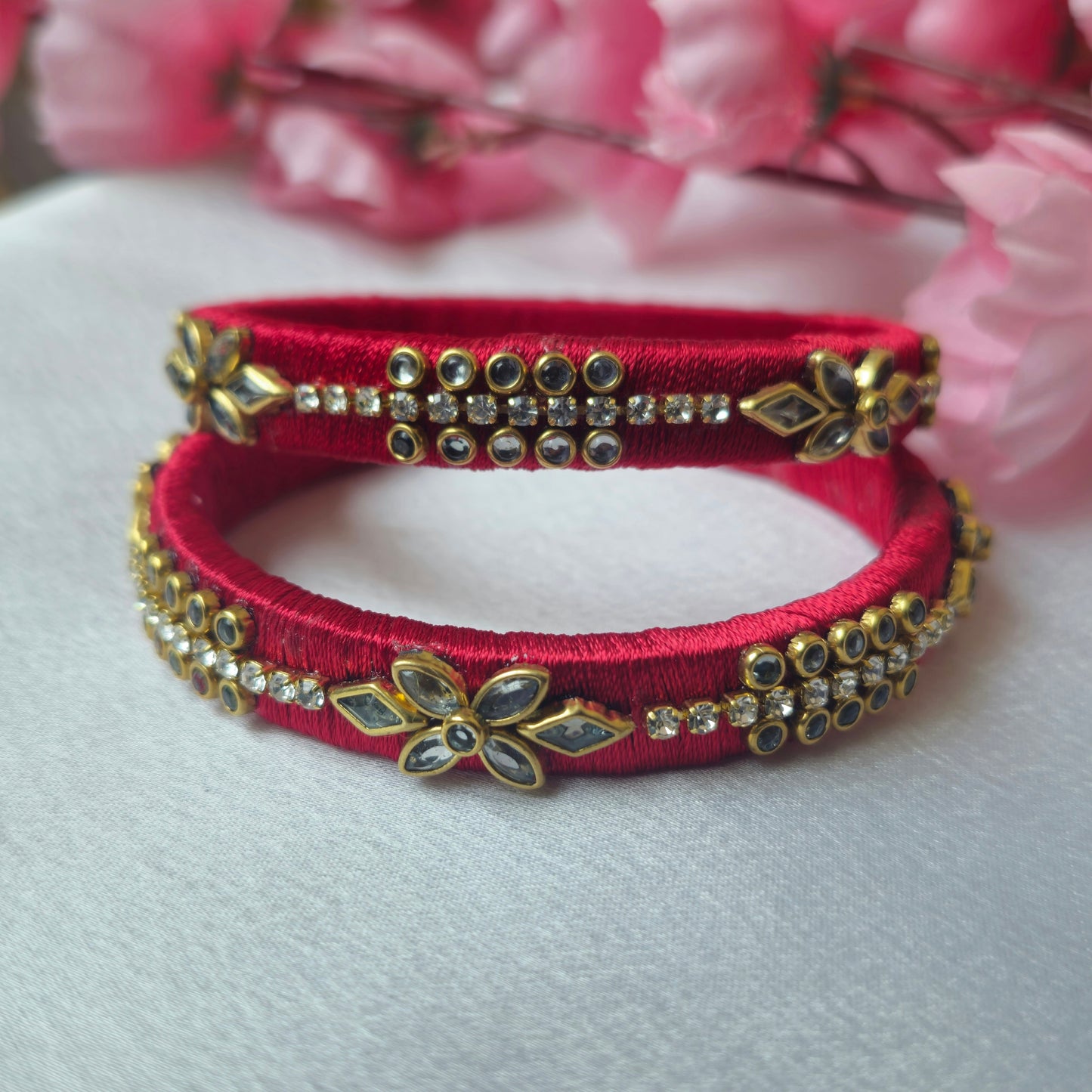 Crimson Red Silk