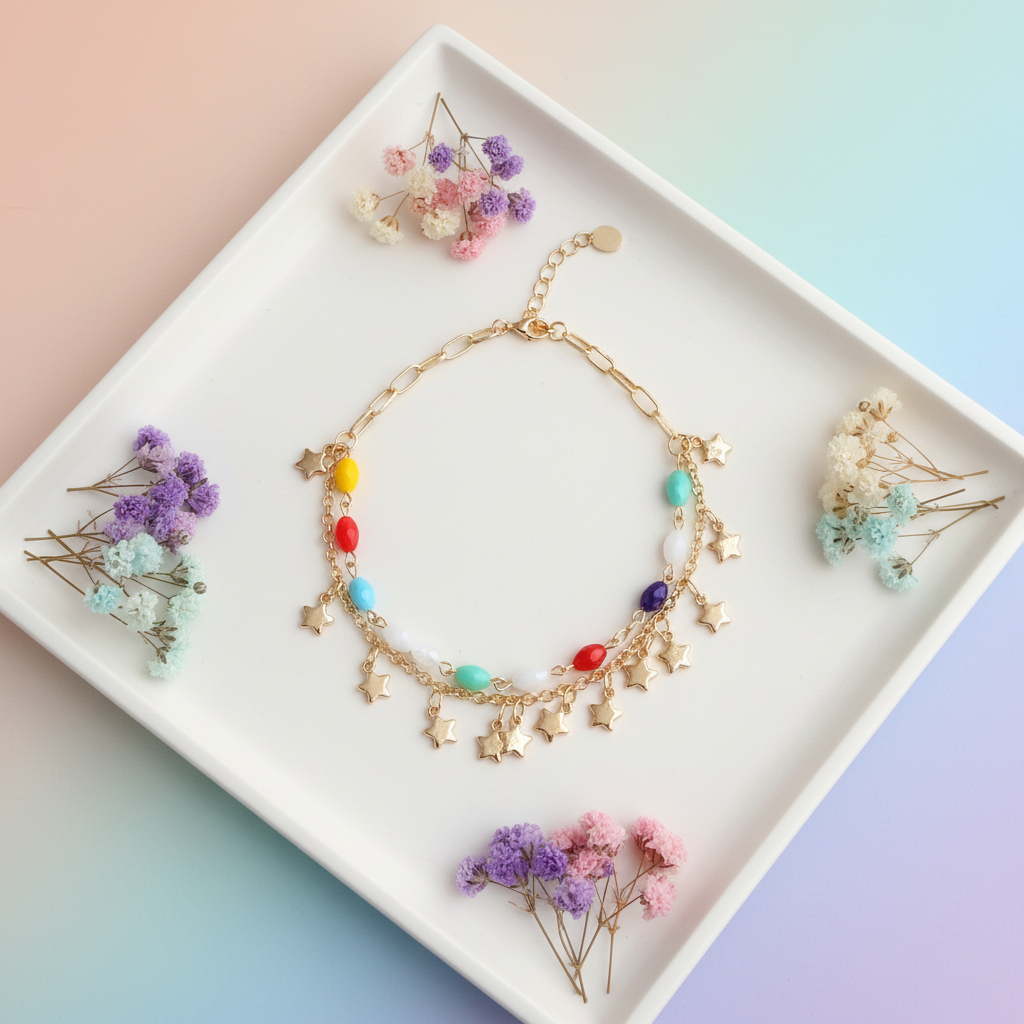 Bracelet flat lay