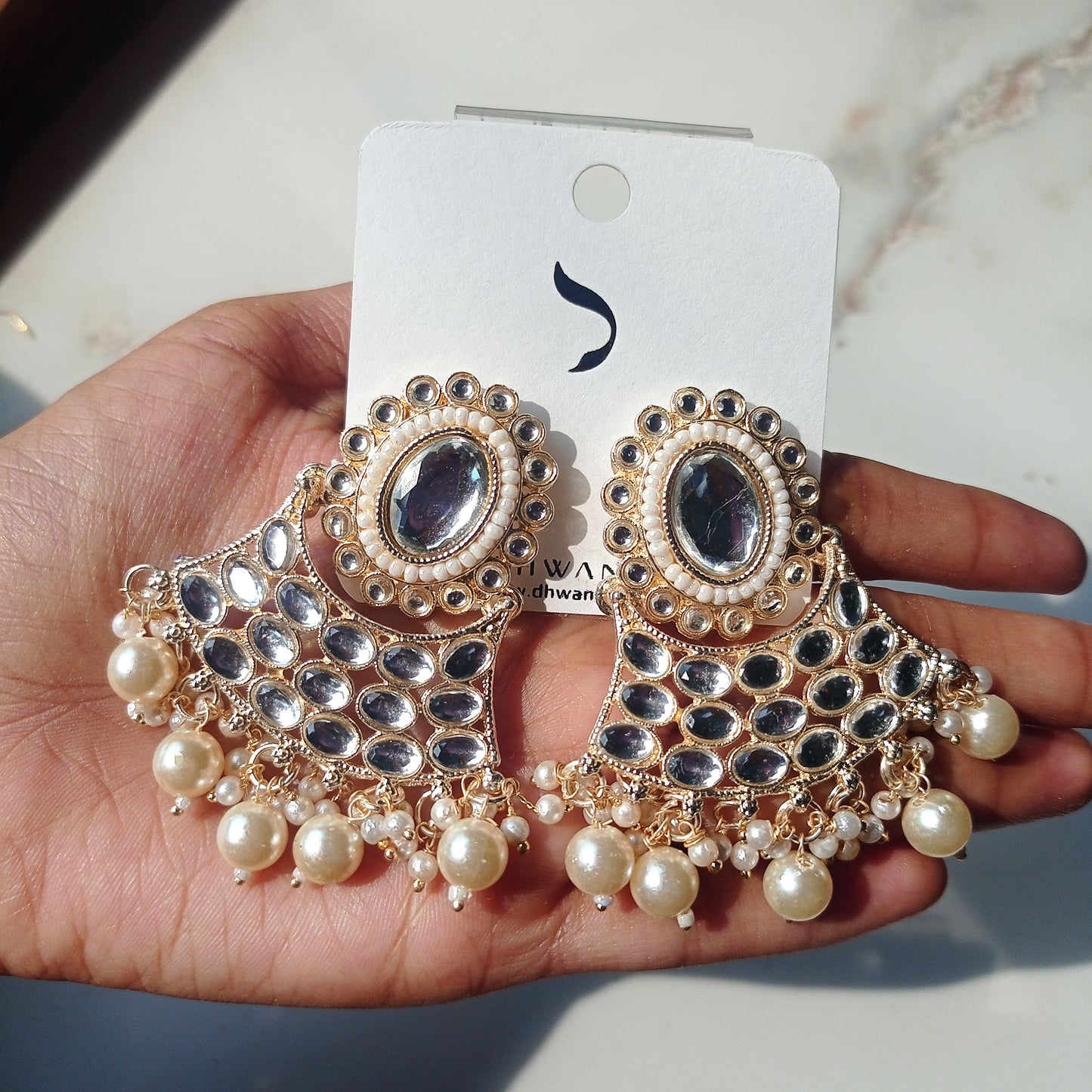 Ivory & Gold Kundan